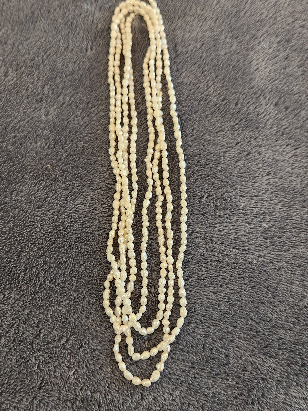 Classic Cream Pearl Multi-Strand Necklace - Unbranded
